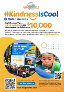 Lomba Video Kindness is Cool 2024 Telah Dibuka, Gabung dan Menangkan Hadiah Utama Sebesar $10.000